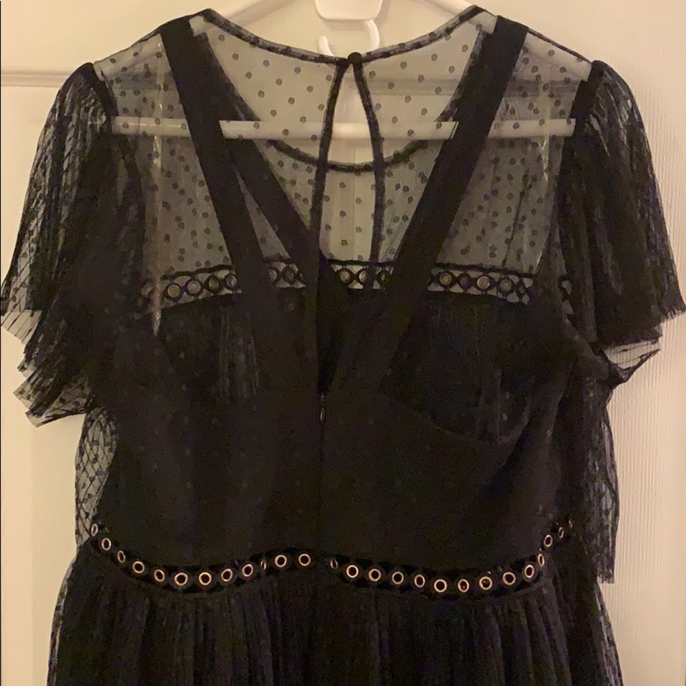 TULLE RUFFLE DRESS WITH EYELET DETAIL - Picture 4 of 5